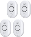 Water Leak Detector Sensor Alarm: Home Water Flooding Monitor Smart Sink Overflow Monitoring Adjustable Wet Moisture Alert Pipe Leakage Drip Detection Warning for Basement Floor (4 Sensor)