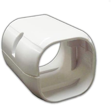 DuctlessAire Mini Split Line Set Cover - Lineset Covers for Mini Split Condenser, Central Air Systems, HVAC, Heat Pumps and More - AC Unit Cord Protector - Air Conditioner Accessories (3" End Cap)