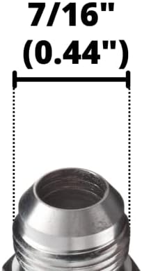 1/4" JIC 37 Male x 1/8" NPTF Male Pipe Steel Adapter Flared Tube Fitting Pipe Connector 2404-04-02