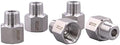 Forged Reducer Adapter Fitting - Stainless Steel 304 Reducing Pipe Connector, 1/2" NPT Female x 3/8" NPT Male (pack of 5)