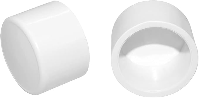1/2 Inch Pipe End Cap Fitting, Furniture Grade End Cap Fittings for Building Furniture Greenhouse Shed Pipe Fittings Tent Connection (Pack of 8)