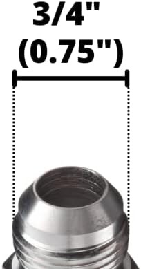 1/2" JIC 37 Male x 1/2" NPTF Male Pipe Steel Adapter Flared Tube Fitting Pipe Connector 2404-08-08