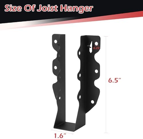 48 Pcs 2"x 8" Joist Hanger|Q235B Carbon Steel