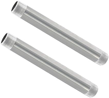 GeilSpace 3/4" x 8" 304 Stainless Steel Nipple Pipe Fitting, NPT Threaded