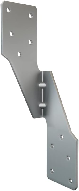 Hurricane Straps Tie Brackets Joist Hanger 20 GaugeGalvanizing Face Mount Joist Hangers for Wood Hurricane Ties Widely Applicable Rafter Ties (25pcs Left Rafter Ties)