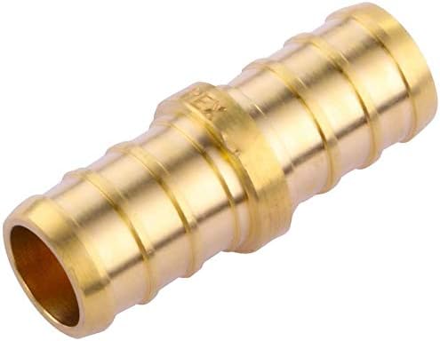 1/2 inch Straight Coupling PEX 1/2" (pack of 10) Lead-Free Brass Barb Crimp Pipe Fitting/Fittings