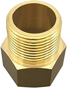 Joywayus Brass 3/4" G Female x 3/4" NPT Male Pipe Fitting Connector Adapter