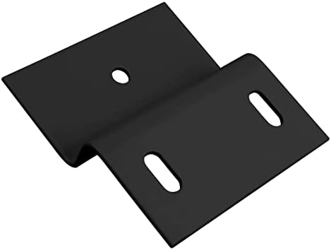 10 PCS Z Slotted Mounting Bracket, 11/16" Height, Black