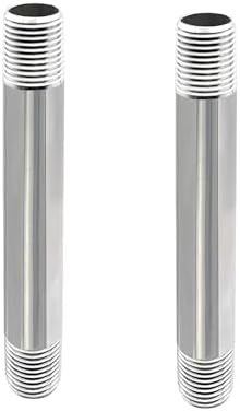 GeilSpace 1/2" x 6" 304 Stainless Steel Nipple Pipe Fitting, NPT Threaded