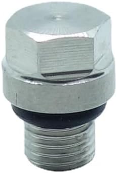 1 Piece M8X1 Bung Plug with Outer Hex Head Pipe Fitting Stainless Steel 304 Solid