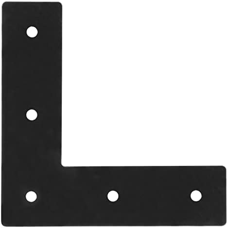 6 Pack Heavy Duty Flat L Corner Brace Bracket, Mending Plate for Wood