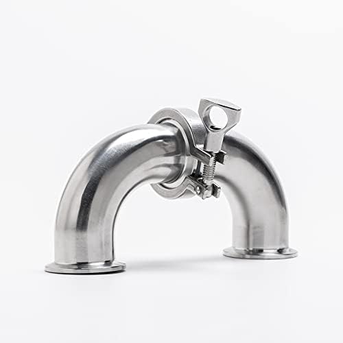 Beduan Elbow 90 Degree 1" Tube OD Stainless Steel 1.5" Tri Clamp Sanitary Pipe Fitting (Ferrule OD 50.5mm, Pack of 2)