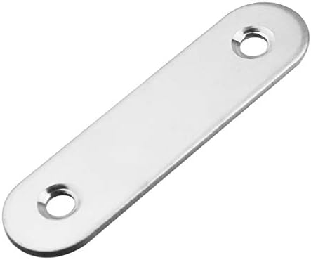 Flat Corner Brace Plates, Pack of 30, Stainless Steel, Silver