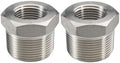 Beduan 304 SS Reducer Hex Bushing 2 Male to 3/4 Female NPT Reducing 2PCS