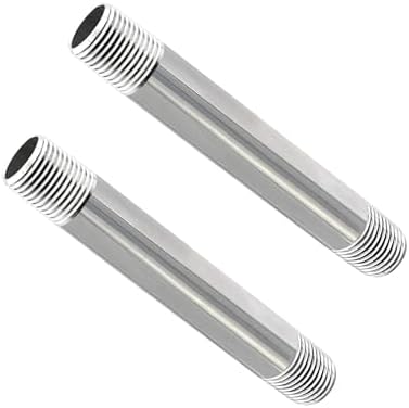 GeilSpace 1/2" x 6" 304 Stainless Steel Nipple Pipe Fitting, NPT Threaded