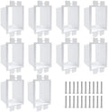 BE1 10pcs Electrical Outlet Box Extender with 20 Screws, Box Electrical Power Outlet Box Extender, Singer Gang Power Switch Receptacles Accessories (SLK1) (10)