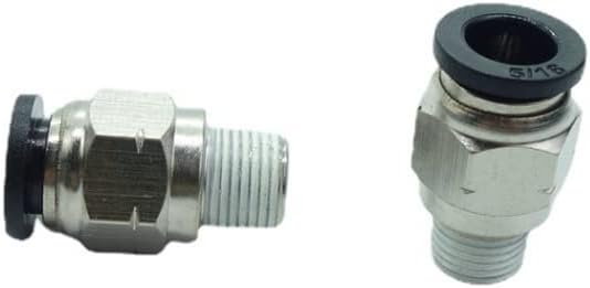 CDQBWQDJT 3 Pcs Pneumation Fitting 5/16" Tube OD Push To Connect X 1/8 NPT Pipe Male Connector