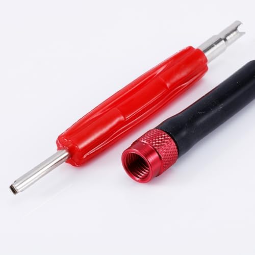 Service Port Adapter Connector Kit, Automotive Smoke Machine Leak Tester Adapters with Valve Removal Tool for EVAP Smoke Leak Tester
