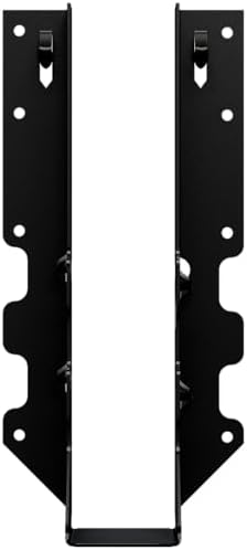 Simpson Strong-Tie LUS210PC Outdoor Accents LUSPC ZMAX, Black Powder-Coated Face-Mount Joist Hanger for 2x10