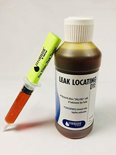Pool Leak Detection Dye Kit for Leakmaster Anderson Manufacturing - DIY Swimming Pool Leak Detector w/ Pool Dye Syringe, Yellow Dye Refill Bottle & White Cure Pool Putty -Pool Repair Kit (Bundle of 3)