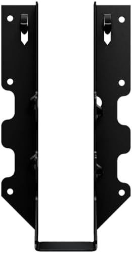Simpson Strong-Tie LUS28PC Outdoor Accents LUSPC ZMAX, Black Powder-Coated Face-Mount Joist Hanger for 2x8