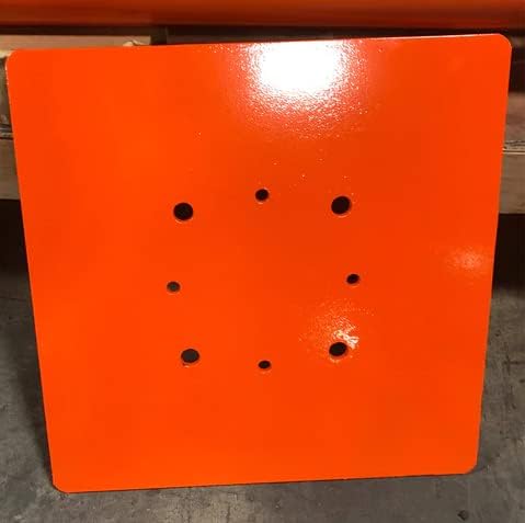 Ellis Manufacturing Co. 10K Leg Shore Frame Leveling Screw Jack, 3/8" Base Plate, Galvanized Wing Nut, 1-7/8" Acme Screw, 6" Pipe, Durable Construction, 18"
