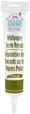 Red Devil 0878 Wallpaper Seam Repair, Wallpaper Adhesive, House & Home Restore Premium Wall Paper Glue & Paste, Clear, 5 oz