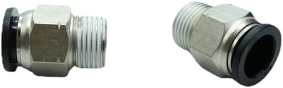 CDQBWQDJT 5 Pcs Pneumation Fitting 1/2" Tube OD Push To Connect X 3/8 NPT Pipe Male Connector