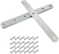 4 Pack 8 Inch Stainless Steel Flat Plate Straight Bracket