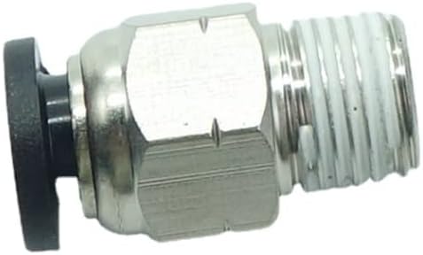 CDQBWQDJT 10 Pcs Pneumation Fitting 1/4" Tube OD Push To Connect X 1/8 NPT Male Pipe
