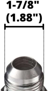 1-1/2" JIC 37 Male x 1-1/4" NPTF Male Pipe Steel Adapter Flared Tube Fitting Pipe Connector 2404-24-20