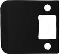 QCAA Solid Brass Extended Lip Strike, 2-1/2''X2-1/4", Matte Black, 1 Pack, Made in Taiwan
