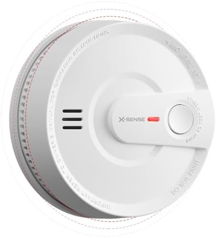 X-Sense Interconnected Smoke Detector, 10-Year Battery, SD20-W, 1-Pack