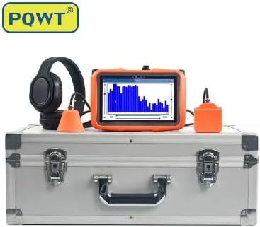 PQWT L50 Underground Water Leak Detectors for Home Wall Water Pipe Detector Machine Multi Sensor Acoustic Pipeline Leakage Detection Kit Noise Reduction Headphone Smart Touchscreen Carry Case
