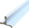 KC Hardware Vinyl Sliding Screen Door Track, Sliding Door Bottom Track Replacement, Patio Screen Door Guide- Flat White Vinyl- 72 Inches-Pack of 1