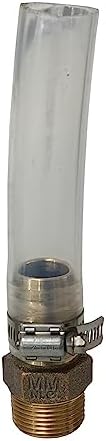Merrill MFG No-Lead Bronze Adapter Inch Brass Male Adapter, Connects Submersible Pumps to Flexible Pipe, Threaded and Barbed NPT, 1"