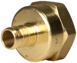 XFITTING 1/2 inch Pex x 3/4 inch Female NPT Adapter, 23-4-4=10X, 10 Pieces