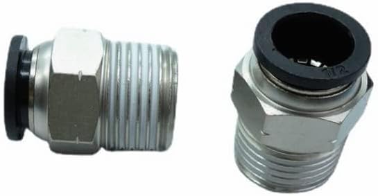 CDQBWQDJT 3 Pcs Pneumation Fitting 1/2" Tube OD Push To Connect X 1/2 NPT Pipe Male Connector