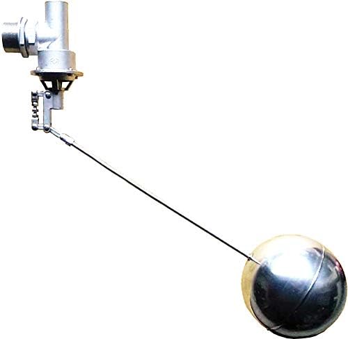 Viton sealing, 304 Stainless Steel Balanced Float Ball Valve, Tank Mount, 100 Psi (1-1/2")…