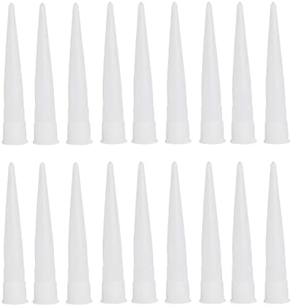 40 Pcs Silicone Tube Nozzles Caulk Finishing Nozzles Screw On Nozzles Plastic Caulk Nozzles Caulk Tip Covers Silicone Sealant Tube Tips