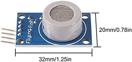 ACEIRMC 5pcs MQ-7 Gas Sensor Detector Monitor Module for Arduino Raspberry Pi ESP8266 MQ-7 5V DC (MQ-7)