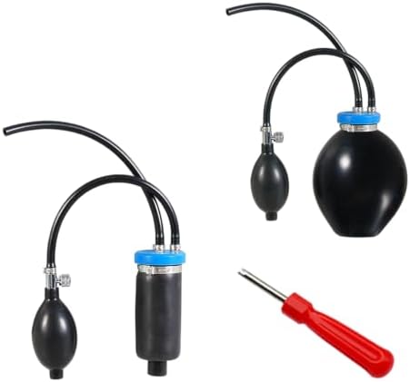 2 Pcs Universal Easy Intake Adapter, Automotive Smoke Machine Inflatable Bladder for 12V Vehicle Pipes Fuel Leakage Detector Diagnostic Tester