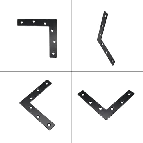 Flat Bracket Repair Corner Brace,6 PCS,L-Shape 4.72x4.72x0.87