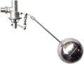 304 Stainless Steel Balanced Float Ball Valve, Tank Mount, 100 Psi (1/2")