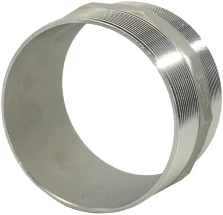 4"x4" NPT Male Threaded Hex Nipple,Stainless Steel 304 Quick Coupler Pipe Fitting (4")