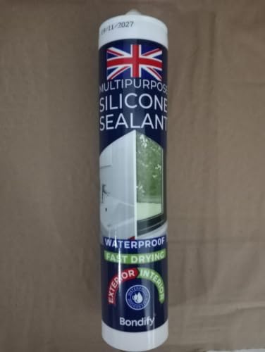 Waterproof Silicone Sealant Clear, Silicone Caulk for Window & Door, Kitchen & Bathroom Solvent Free, 3PCs x 10oz, Ideal for Sink, Sanitary, Bath, Shower Sealant, Window Frame Sealant
