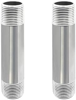 GeilSpace 3/4" x 4" 304 Stainless Steel Nipple Pipe Fitting, NPT Threaded