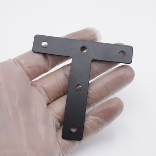 20-Pack Steel T-Shape Mending Plate Corner Brace 3.15 Inch for Wood