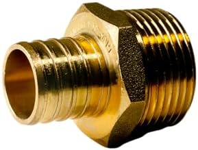 5 Pack XFITTING 1 inch Pex x 1 inch Male NPT Adapter, 1" Pex Male Adapter