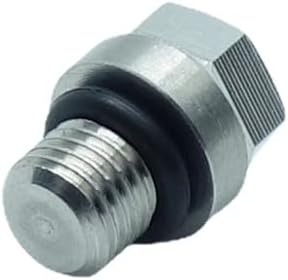 1 Piece M8X1 Bung Plug with Outer Hex Head Pipe Fitting Stainless Steel 304 Solid